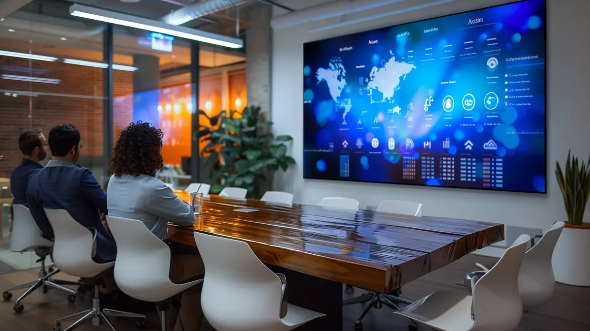 Office KPI and internal comms screens